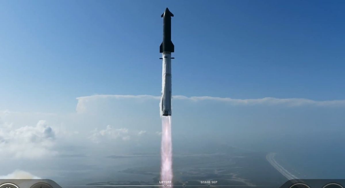 Фото: Starship установил рекорд: корабль вывел на орбиту 45 тонн полезной нагрузки