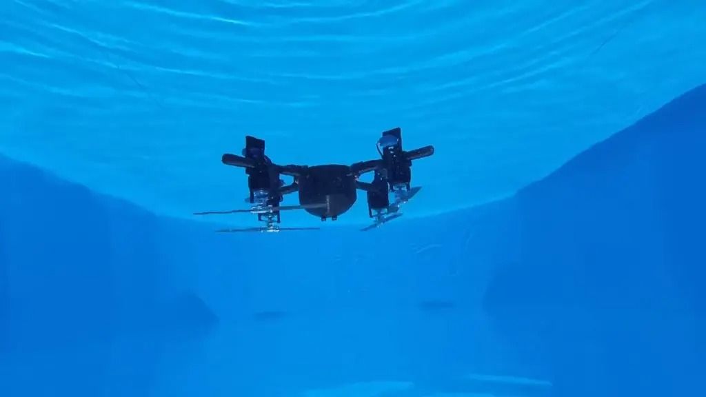 Представлен-«водолазный-дрон»,-напечатанный-на-3d-принтере,-который-может-переключаться-между-плаванием-и-полетом