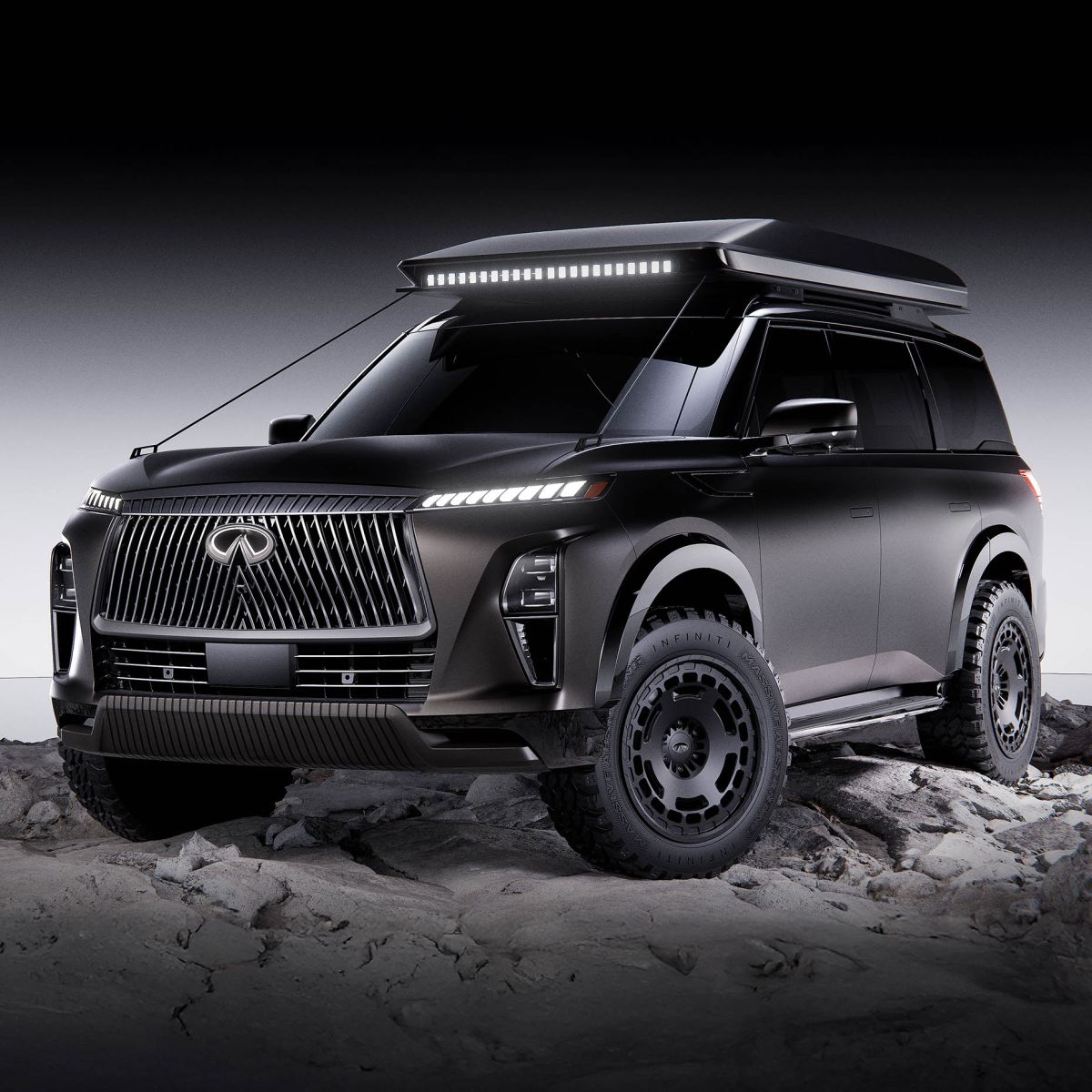 Представлены-infiniti-qx80-2026-terrain-spec-и-track-spec:-целых-650-лс.-и-палатка-на-крыше