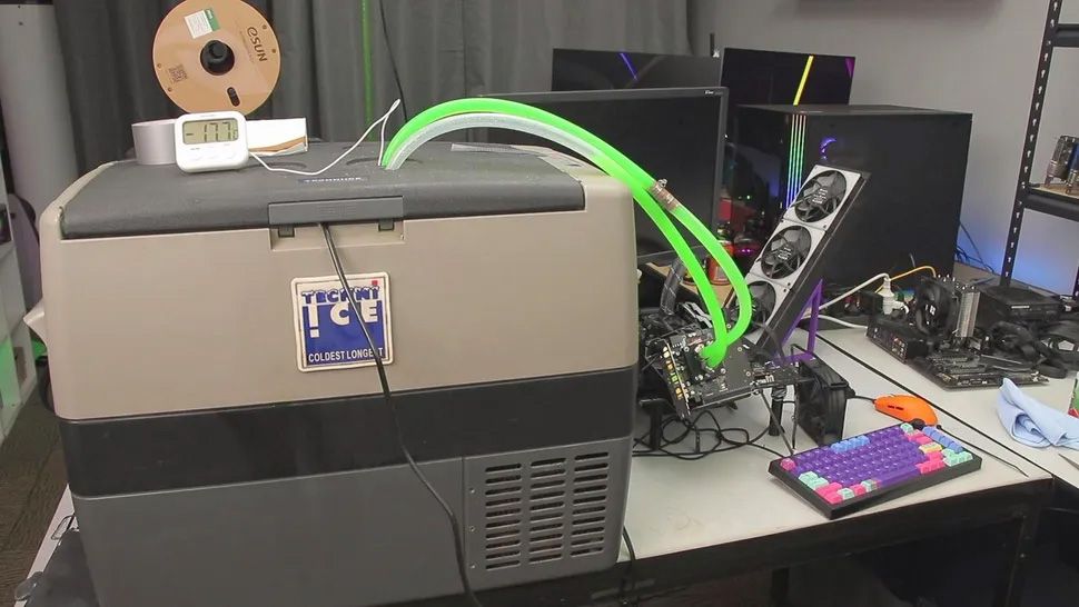 Оверклокер-экстремально-разогнал-geforce-rtx-5050,-использовав-холодильник-вместо-азота