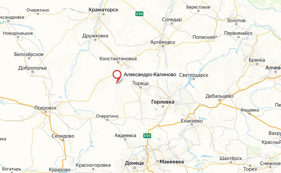 Российские-военные-заняли-Александро-Калиново-в-ДНР