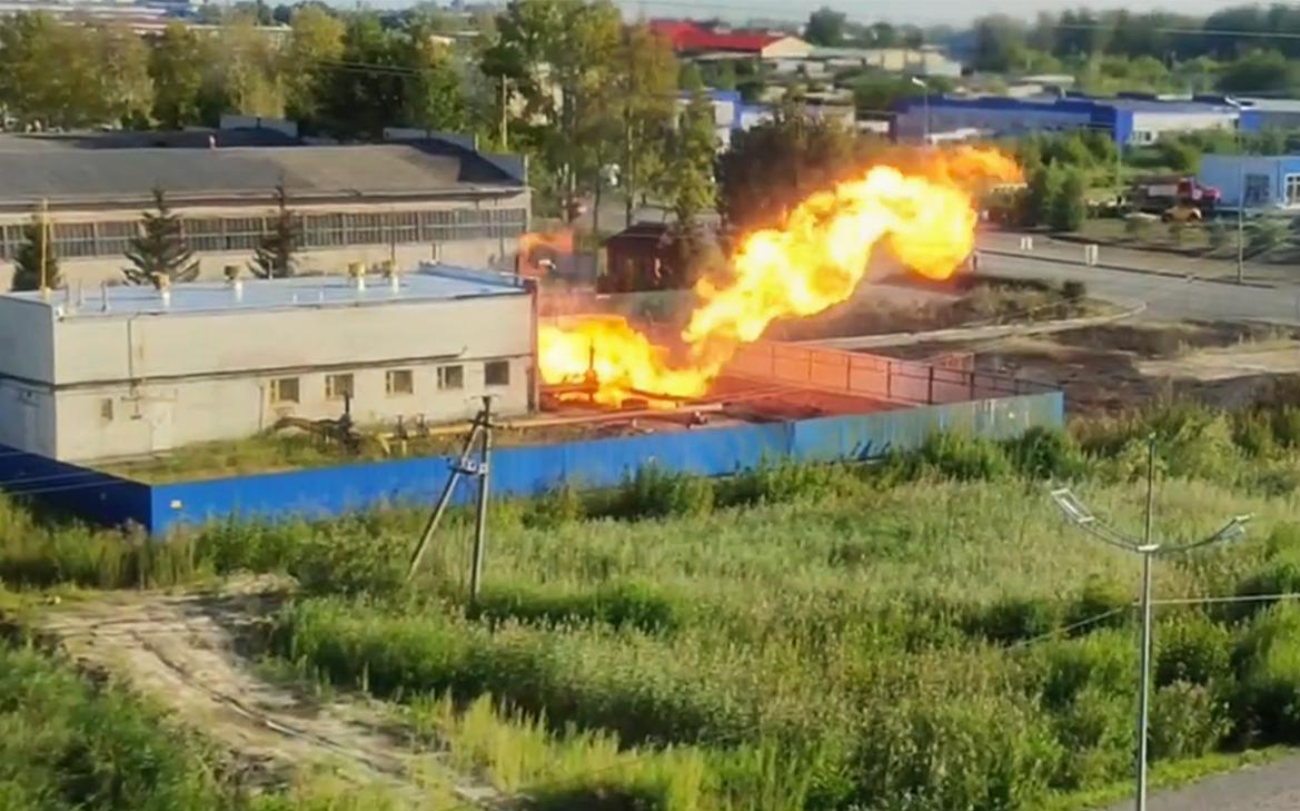 В-Кургане-загорелась-газораспределительная-подстанция