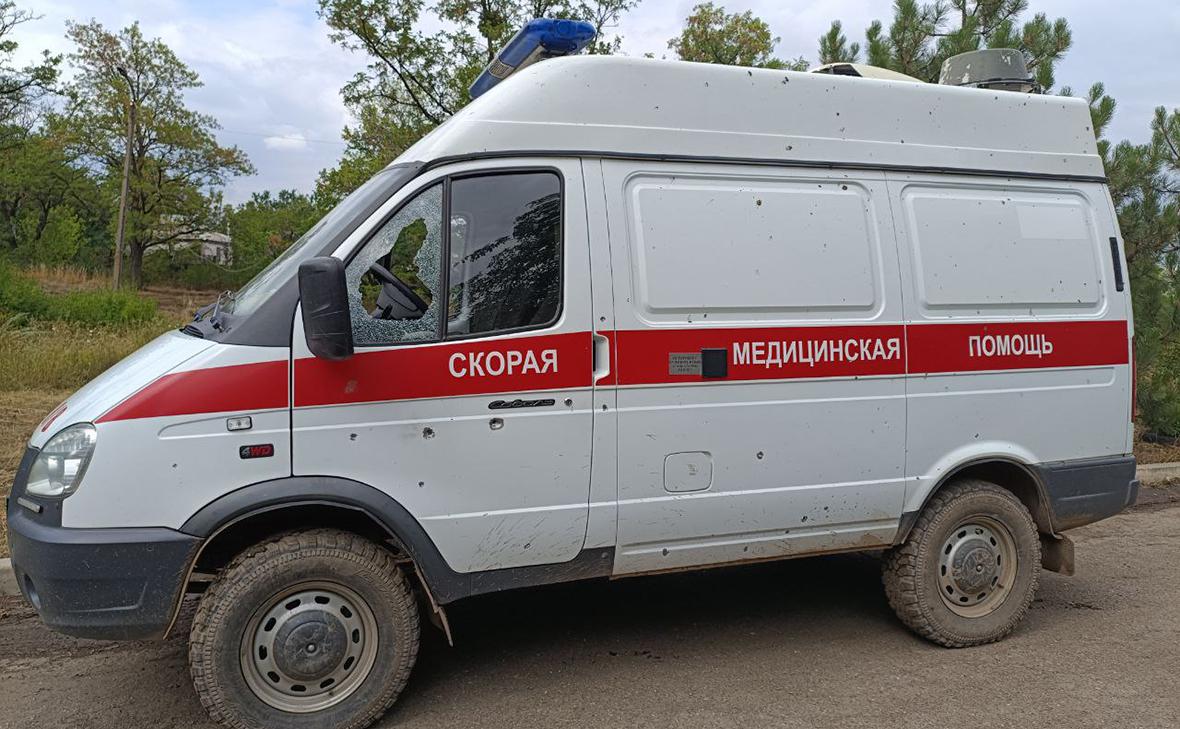 В-ЛНР-под-удар-дрона-попала-машина-скорой-помощи