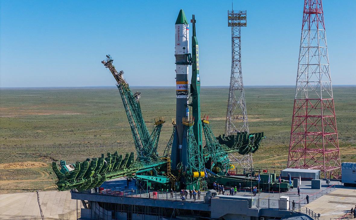 Ракета-«Союз»-с-грузовым-кораблем-«Прогресс-МС-34»-стартовала-с-Байконура