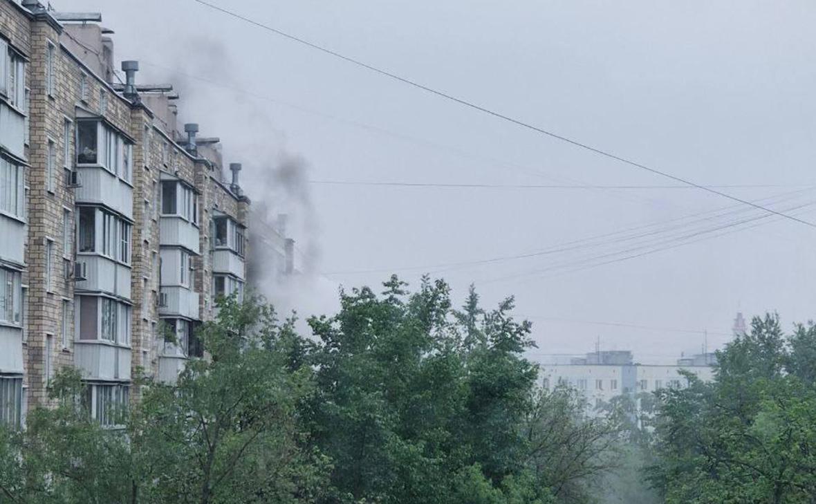 Квартира-загорелась-в-доме-на-юге-Москвы